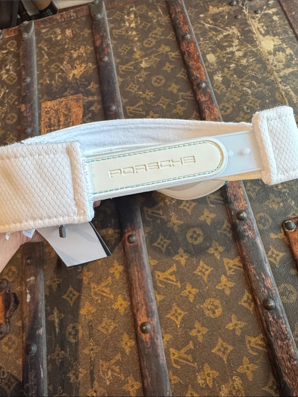Porsche White Performance Visor - Picture 5 of 5